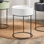 Ackerley White Storage Side Table