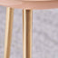 Celene Apricot Enamel Side Table