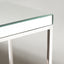 Milano Silver Mirrored Side Table