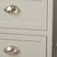 Stockton Linen Wood 3 Drawer Unit