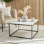 Lani White Marble Coffee Table