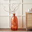 Lucia Orange Organic Shaped Recycled Glass Tall Vase