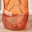 Lucia Orange Organic Shaped Recycled Glass Tall Vase