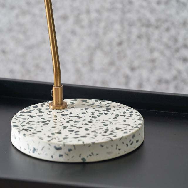 Designers Guild Terrazzo and Antique Brass Task Table Lamp