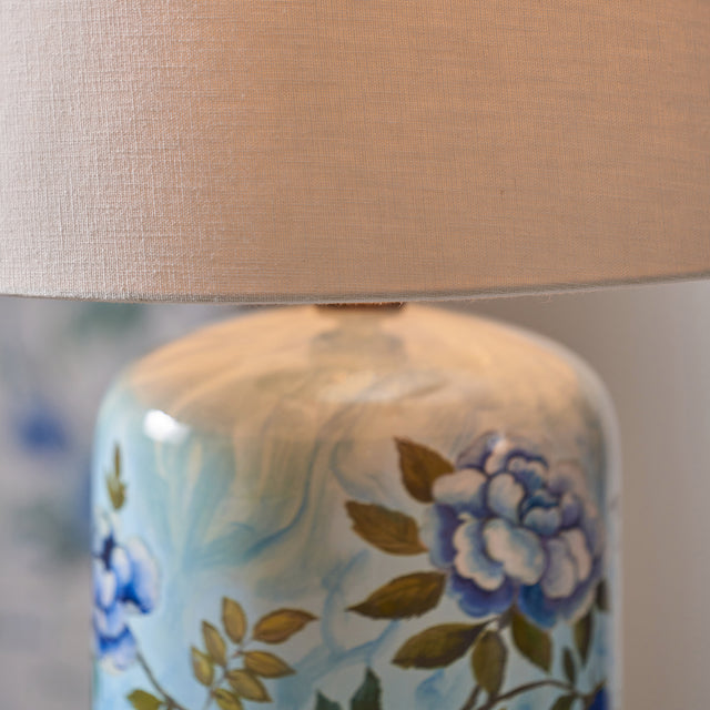 Designers Guild Porcelaine de Chine Blue Ceramic Table Lamp