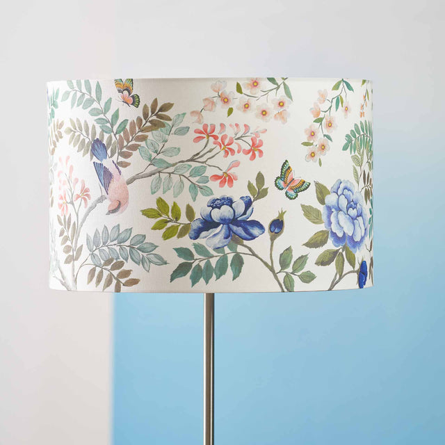 Designers Guild Porcelaine De Chine Cobalt Cylinder Lampshade