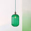 Designers Guild Varese Emerald Ribbed Glass Pendant