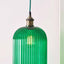 Designers Guild Varese Emerald Ribbed Glass Pendant