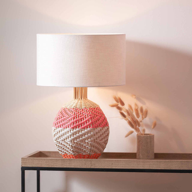 Designers Guild Brera Pimento Rattan Table Lamp