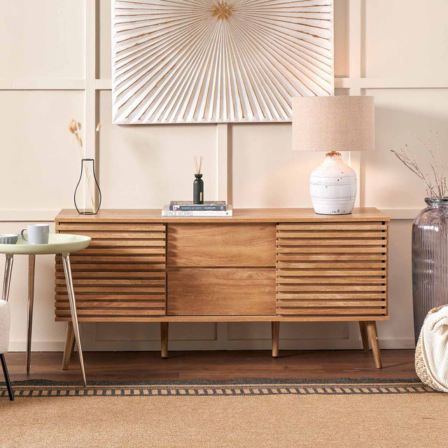 Bergen Natural Eucalyptus Wood Sideboard