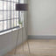 Vitti Brushed Silver Tripod Floor Lamp