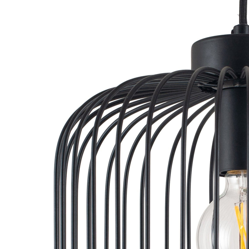 Matt Black Wire Pendant | Home Lighting | Rūma