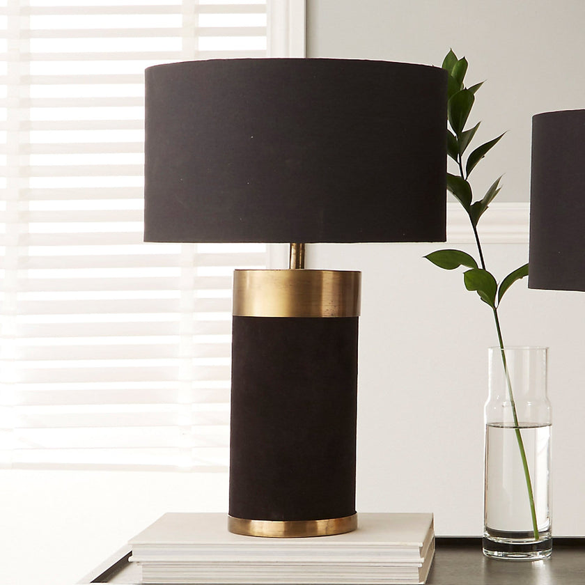 Black Velvet Table Lamp | Home Lighting | Rūma